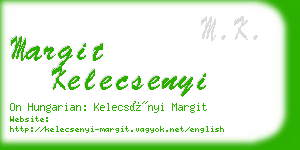 margit kelecsenyi business card